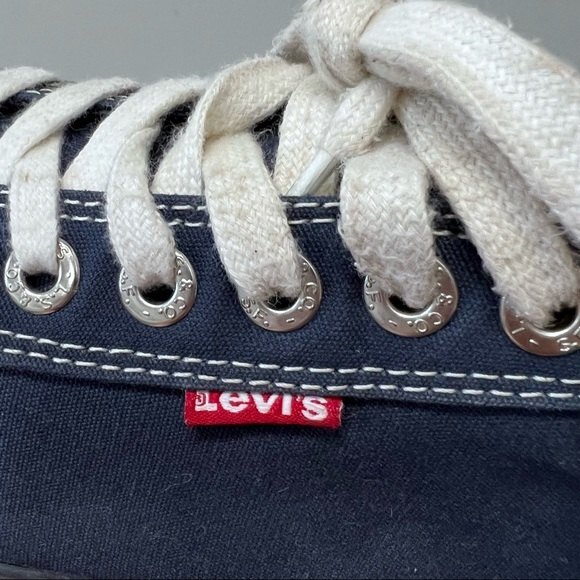 Levi’s Navy Canvas Shoes Men’s 8 - Picture 7 of 8